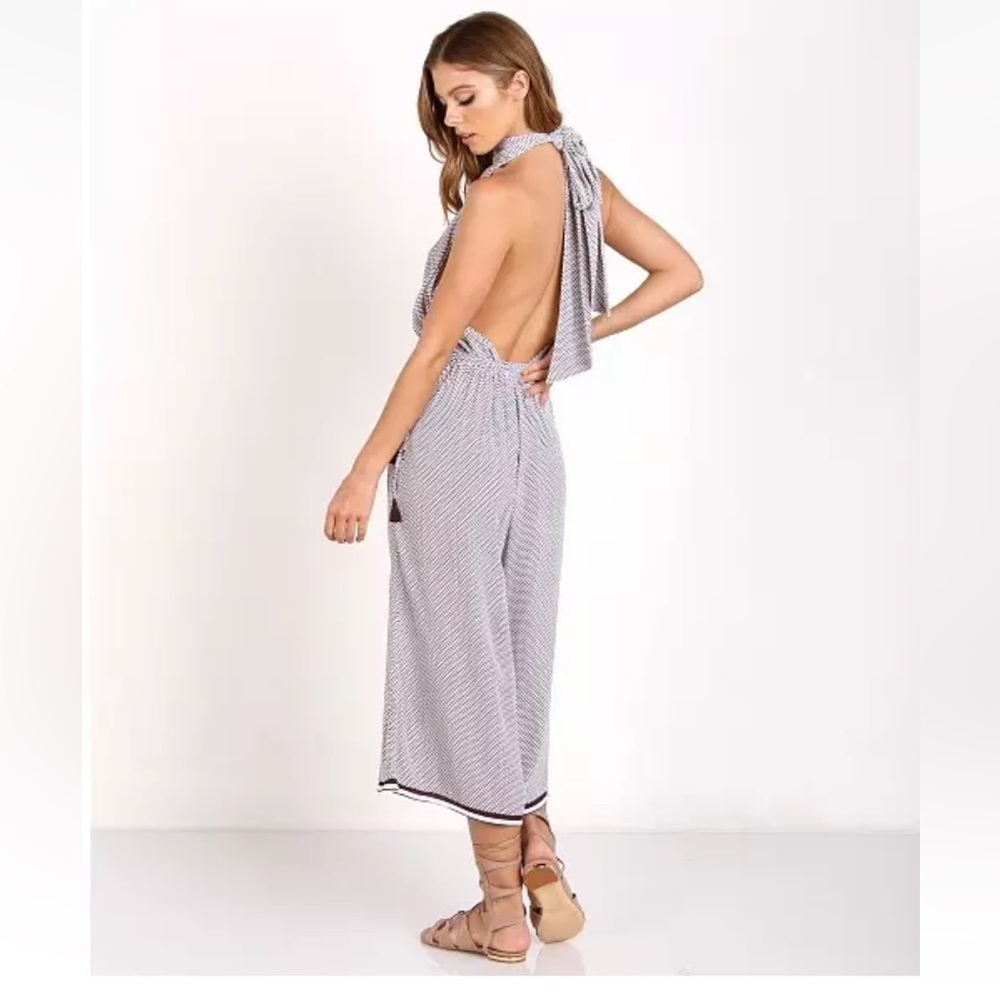 FAITHFULL THE BRAND Fleetwood Jumpsuit Maryam Print Sz Small halter